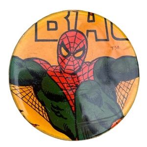 Marvel Comics Group 1974 Spider Man Hand Crafted Belt Buckle Fits 1.5” Belt